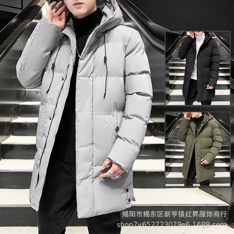 Demi-season trend long keep warm down jacket, mid-length, plus size
