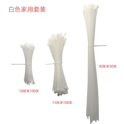 Ventas directas de fábrica 100 paquete exportación respetuoso con el medio ambiente estándar nacional de nylon de cierre automático correa de plástico fácil de tirar del alambre del lazo