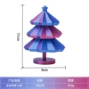 Christmas tree 3D printed carrot tower [Purple]
