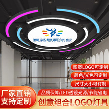 工业风吊灯六边形圆形办公室异形灯健身房网咖游戏厅拼接造型灯具