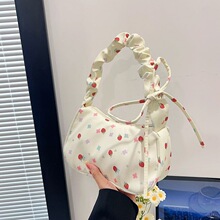 温柔甜美小碎花布包包女2026新款可爱单肩包小众高颜值百搭饺子YO