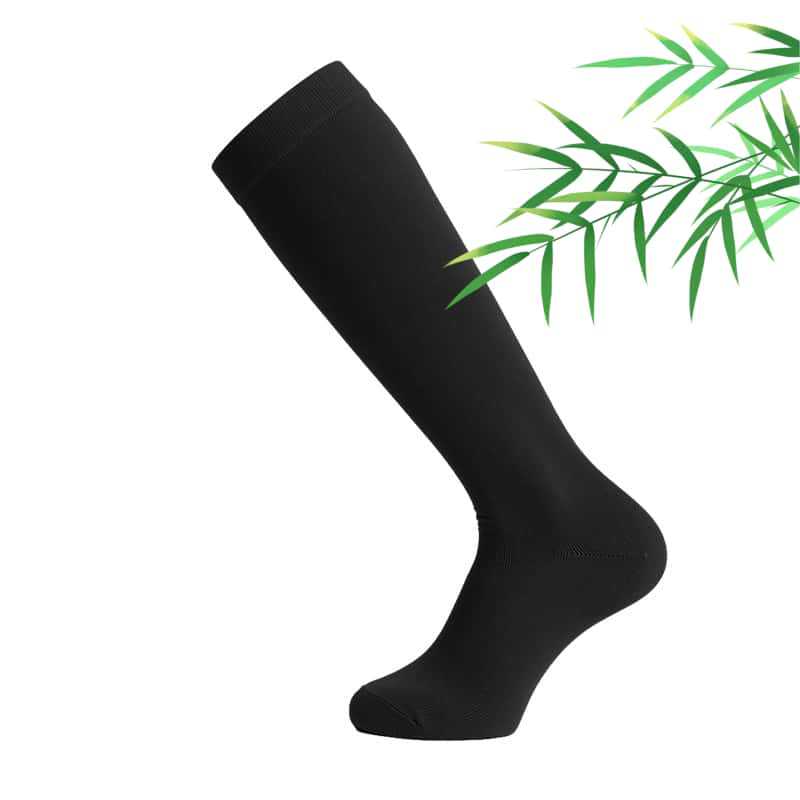 Medias de Compresión con Punta Abierta de Fibra de Bambú y Nailon, Absorción de Sudor, para Deporte y Descanso image 15