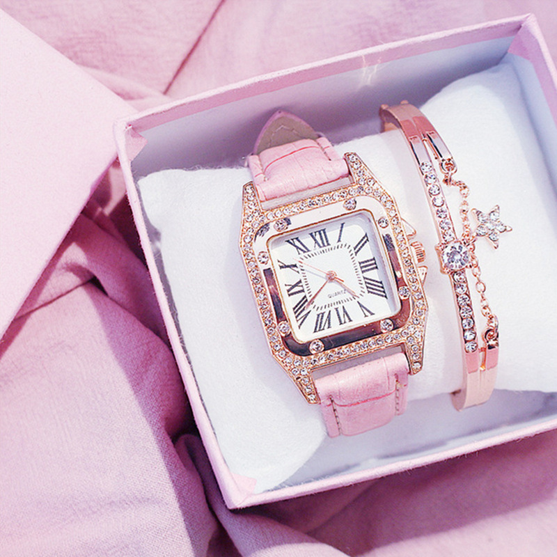 Casual Square Star Quartz Women's Watches display picture 4