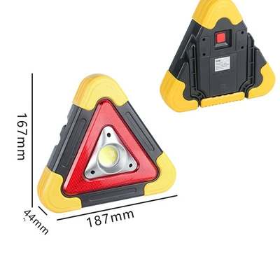 Cross-Border Tripod Warning Light Car Emergency Light Led Solar Charging Light Multi-Functional Safety Warning Sign (Warning sign) - small-dry-cell-battery-model