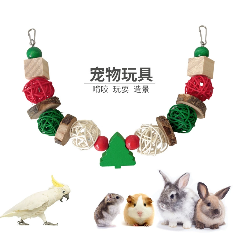 Хомяк игрушка Золотой Медведь Кролик коренной яблоко дерево Попугай Игрушка качели хомяк ландшафтный дизайн Рождественская елка украшение