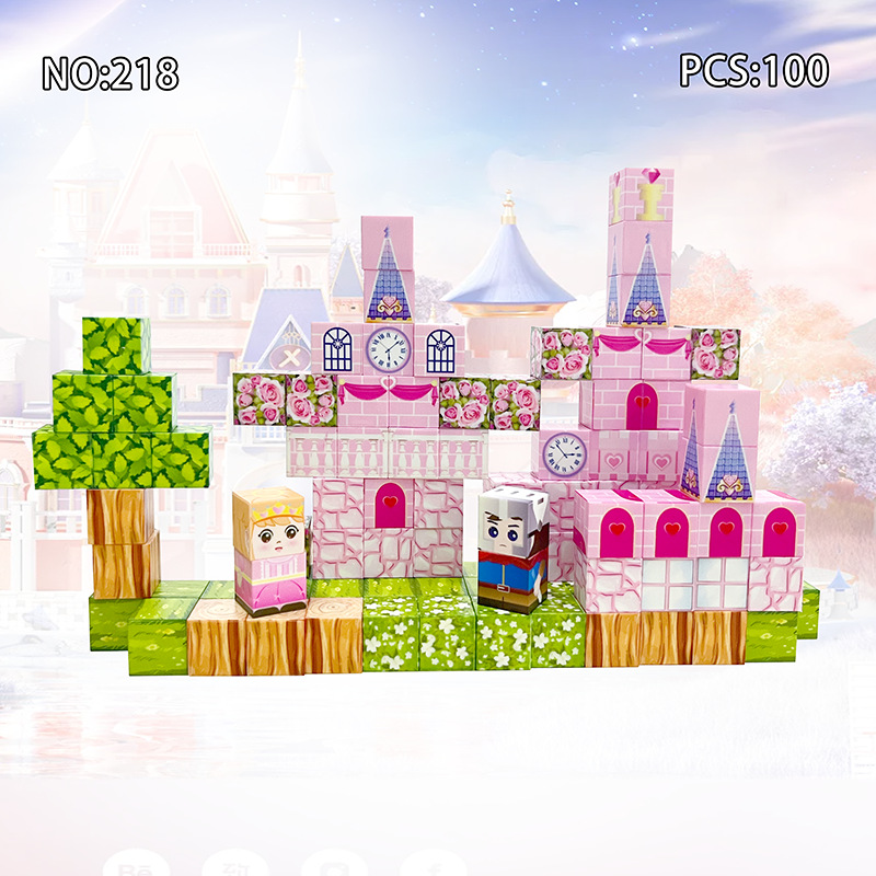 Princess castle 100pcs [8 magnets]