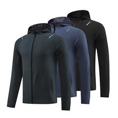 秋冬スポーツアウトドアランニング登山バスケットボールサッカーフード付きジッパー付きパーカー防風保温トレーニングトレーニングトレーニングトレーニングウェア