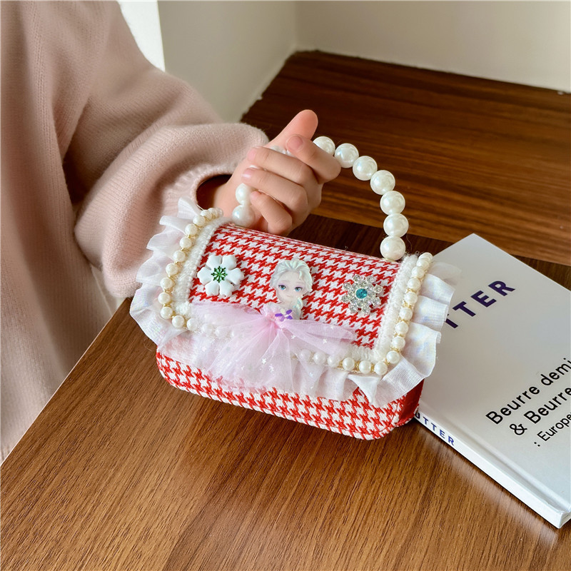 Transfronterizos Amazon bolsos para niños Aisha bolsa de la princesa bolsos de perlas bolsos de mano bolsos de chicas cadenas de comercio exterior