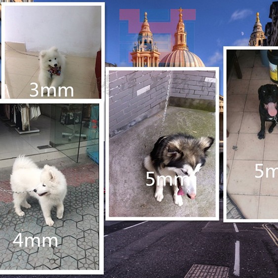 304不锈钢链条铁锁链长环宠物狗链子环吊灯晾衣栏杆锚链起重链条