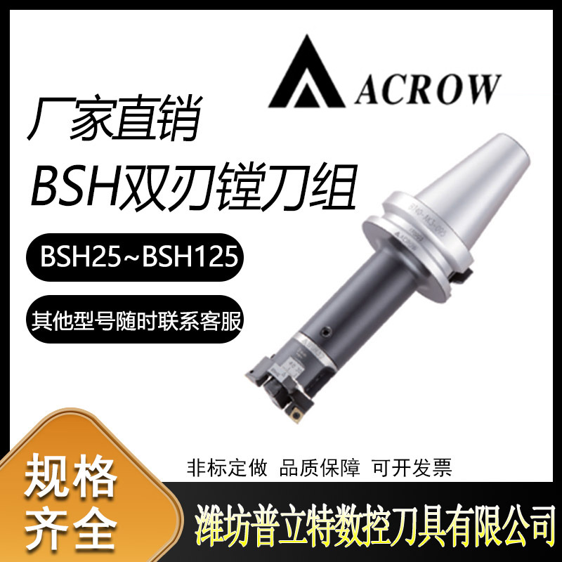 标准车刀刀把镗孔BSH25-125数控车床刀柄精镗头双刃镗刀组