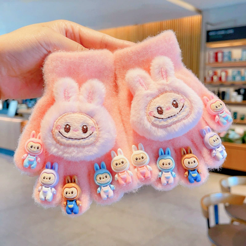 Children's cartoon cute keep warm creative gloves