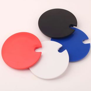 Plastic cup lid ceramic cup lid ps material cup lid with spoon can be printed logo pattern cup lid