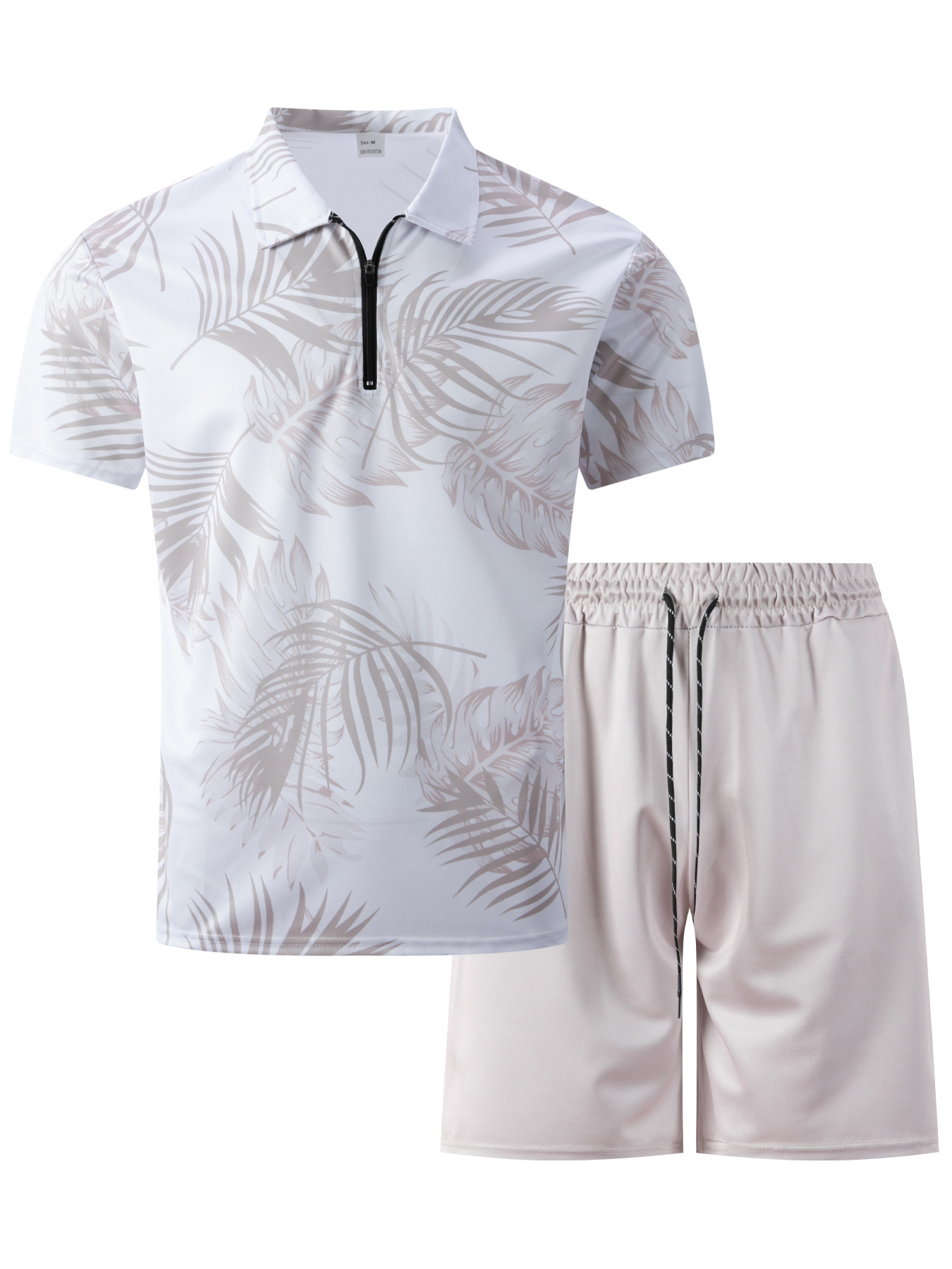 Conjunto de polo e calções de homem secagem rápida casual_voghion.com