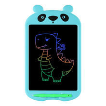 10寸熊猫卡通液晶手写板lcd光能电子黑板儿童高亮彩色粗笔绘画板