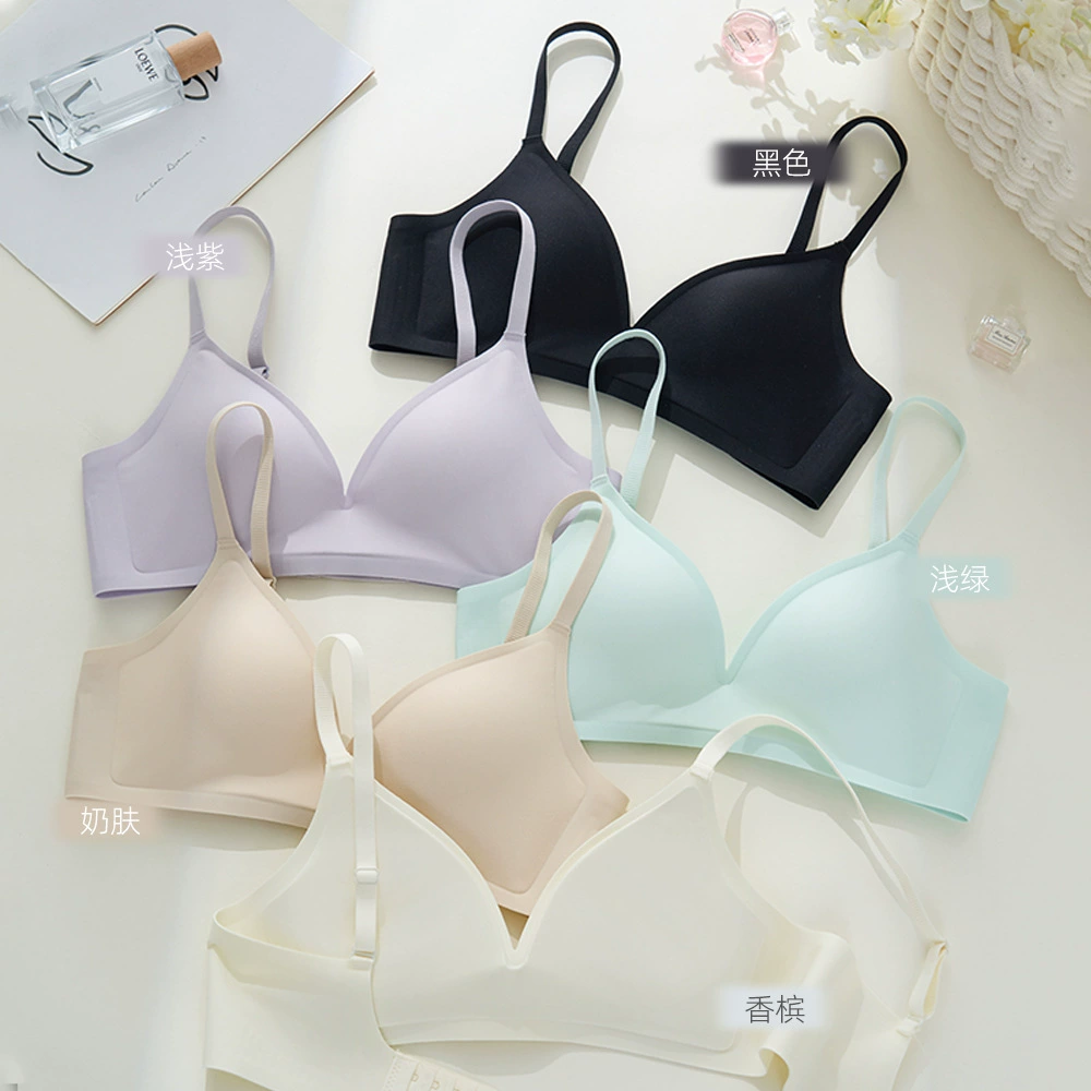 Wireless breathable push‑up bra, comfortable wireless support, sizes S–XL (32–38 AB)