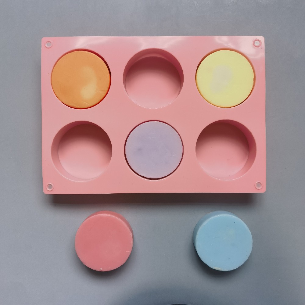 6 columnas pequeñas 154 molde de silicona pastel helado pudín molde de postre jabón utensilios