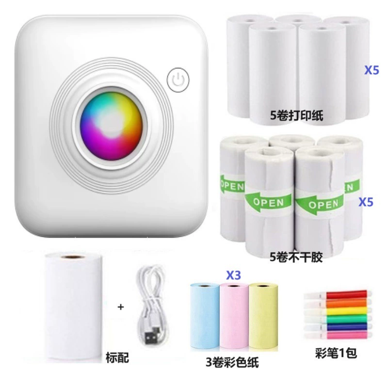 Handheld small printer, mobile phone, photo, (Cross-border trading), bluetooth