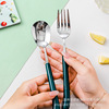 High quality tableware stainless steel, Scandinavian spoon, dessert fork home use for food, Nordic style