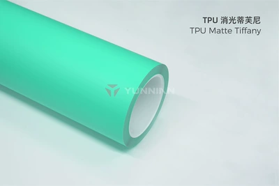 Auto Color Change Film: matte finish car wrap, satin - tpu-matte-tiffany-15215m