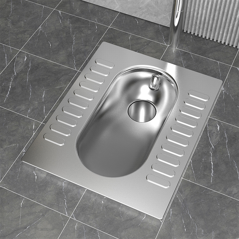 厂家定制304不锈钢蹲便器 易清理公共厕所卫生间监狱蹲坑式大便器