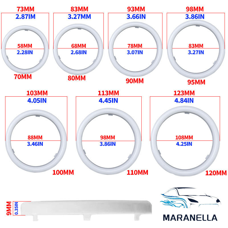 Factory direct supply COB angel eye cotton mask PC material smooth and bright 60MM70MM80MM90MM100MM