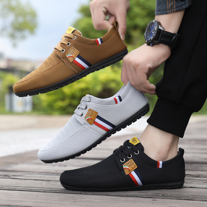 2025 Large Size Foreign Trade Special New Men's Four Seasons Fashion Versatile Soft Sole White Shoes_vogvips.com