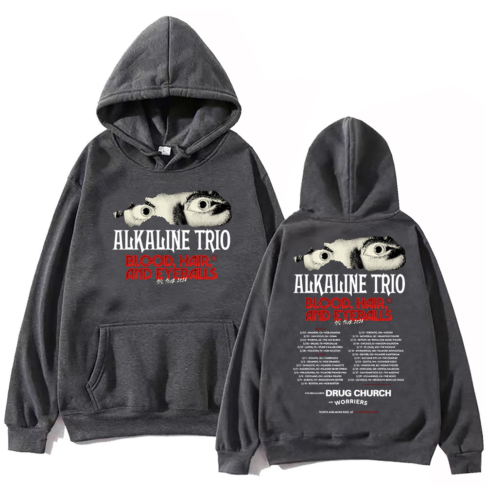 Alkaline Trio Tour 2024 Hoodie Unisex Harajuku Pullover Tops