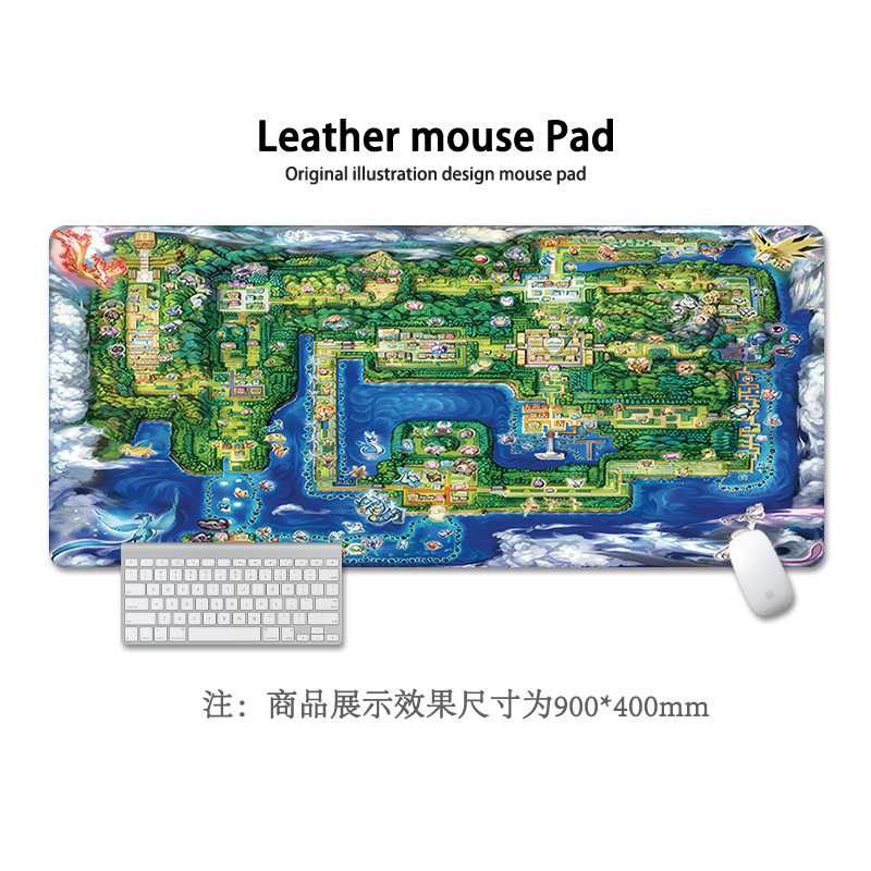 Pikachu almohadilla de ratón super grande Pokémon animación encantadora niñas y niñas animación cuadrada computadora teclado almohadilla de escritorio