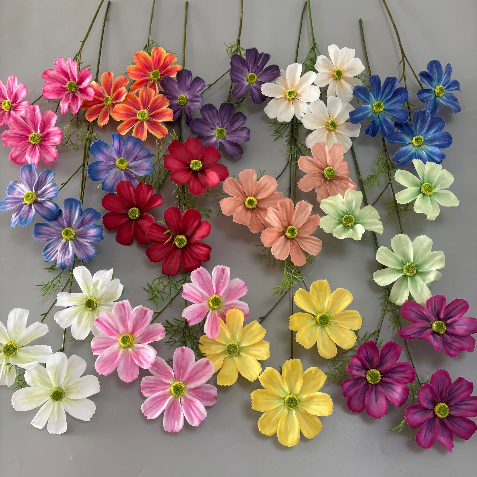 3-head 3D printed Gesang flower artificial flower Korean home decoration silk flower fake flower tea table table flower art