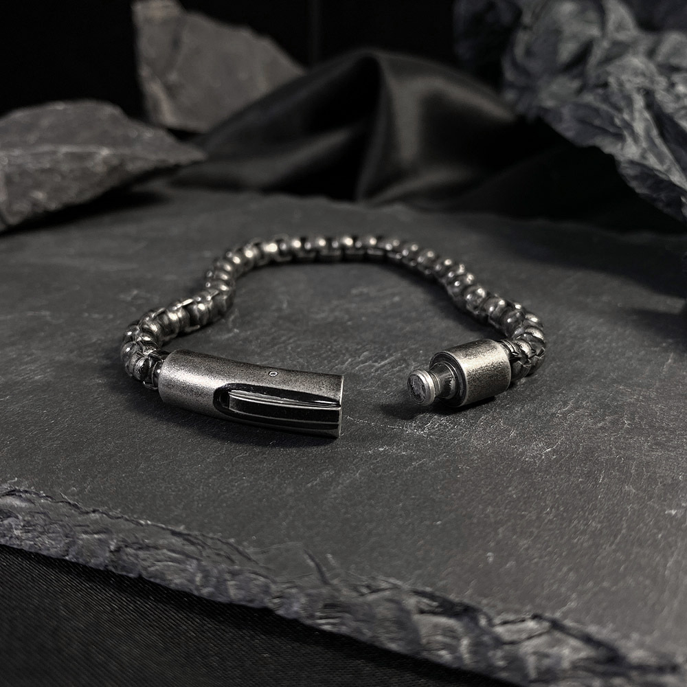 Street Occasion 304 Stainless Steel Material Original Design Solid Color 304 Stainless Steel Plating Men'S Bracelets Men's Chain Bracelets