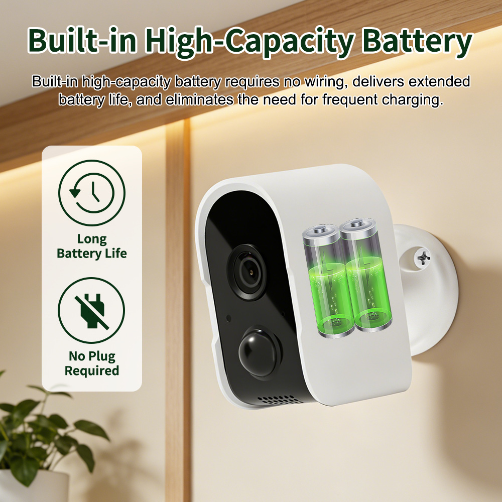 Cámara de Seguridad Inteligente de Bajo Consumo ABS y PC con Alarma para Interior y Exterior image 4