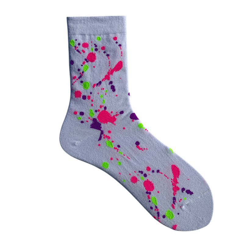 Chaussettes longues en coton, style universitaire, style urbain, style skateboard, unisexe, mi-mollet, tendance, camouflage, célébrités d'Internet, 2025d_voghion.com