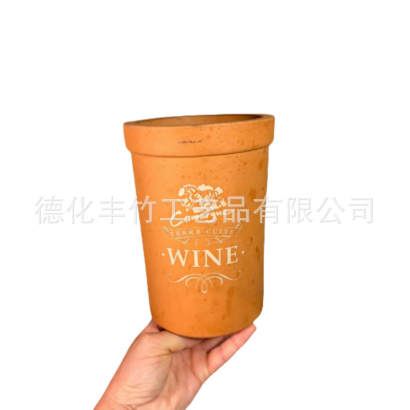 Terracotta Wine Bottle Cooler Terracotta Wine Bottle Cooler Kitchenware Decorative Tableware Holder