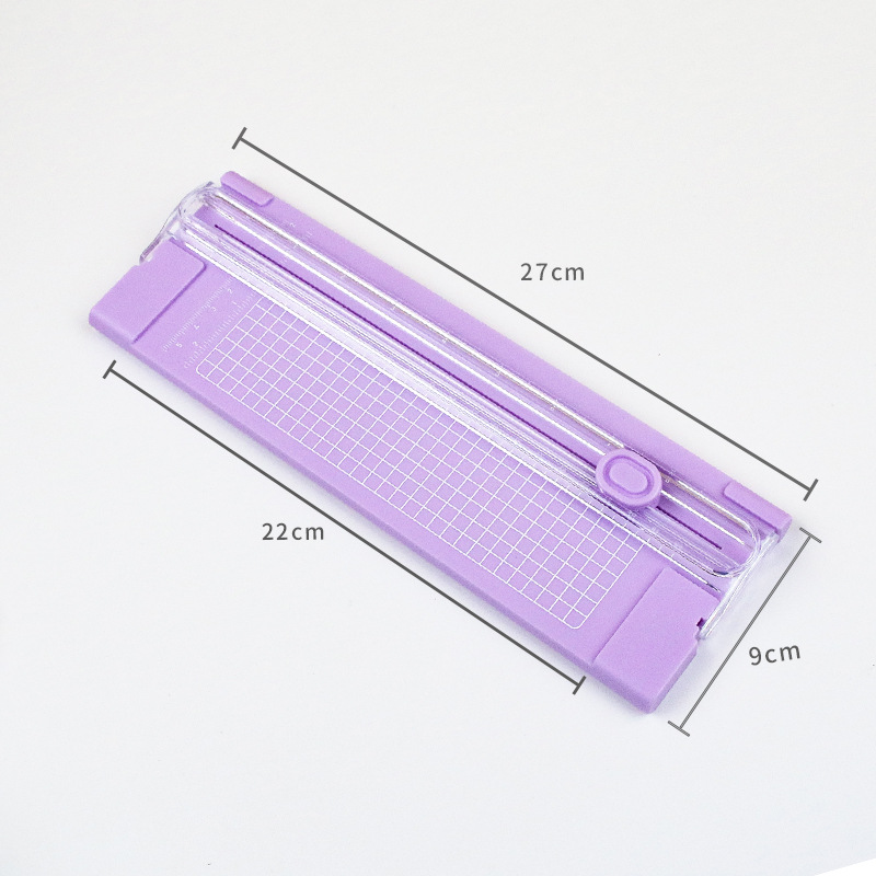 Cortador de papel bidireccional A4 cortador de papel pequeño artefacto portátil cortador de papel de plástico mini DIY cortador de papel mano image 10
