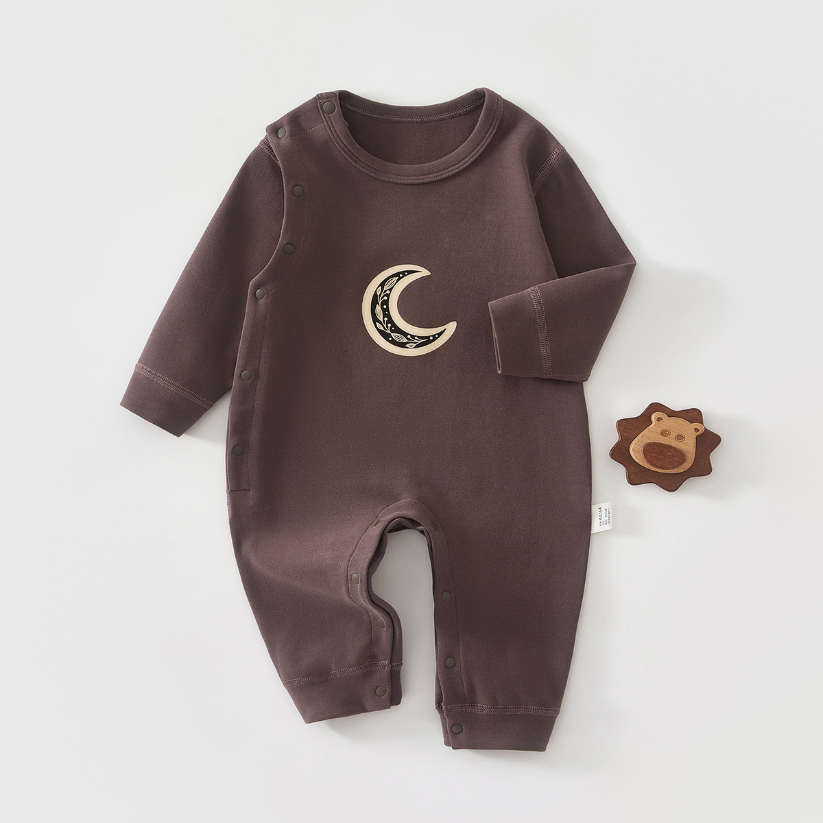 Baby camiseta de algodón sin hueso primavera y otoño bebé manga larga para salir ropa de escalada recién nacido ropa de bebé Anyang