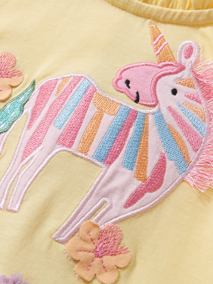 Pequeño experto europeo y americano niños princesa vestido verano puro algodón malla niños falda niñas Vestido de manga corta