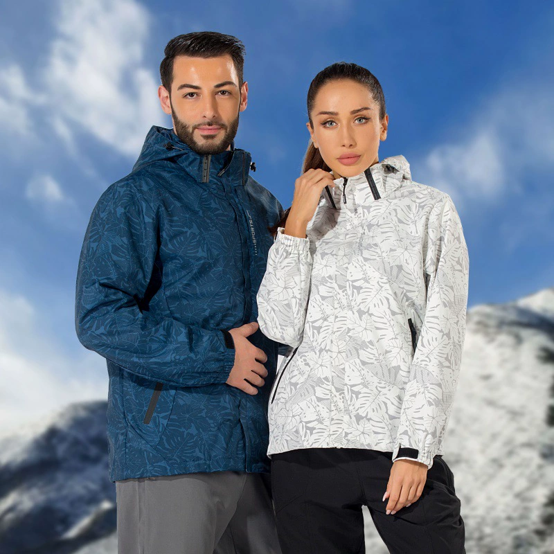 Осенью на открытом воздухе тонкая пара куртка мужской камуфляжный с капюшоном съемный альпинистский костюм куртка женский принт для волос