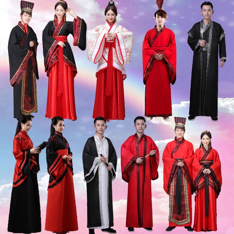 Hanfu Double-Wrapped Quju Classical Dance Performance Costume, Traditional Chinese Clothing for Adult Ceremonies, Female Ancient Performance Attire, Minister Costume, Chinese Style
