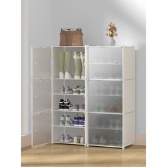 摺疊鞋架盒鞋盒收納盒透明鞋子免安裝宿舍拼裝塑料簡易鞋櫃