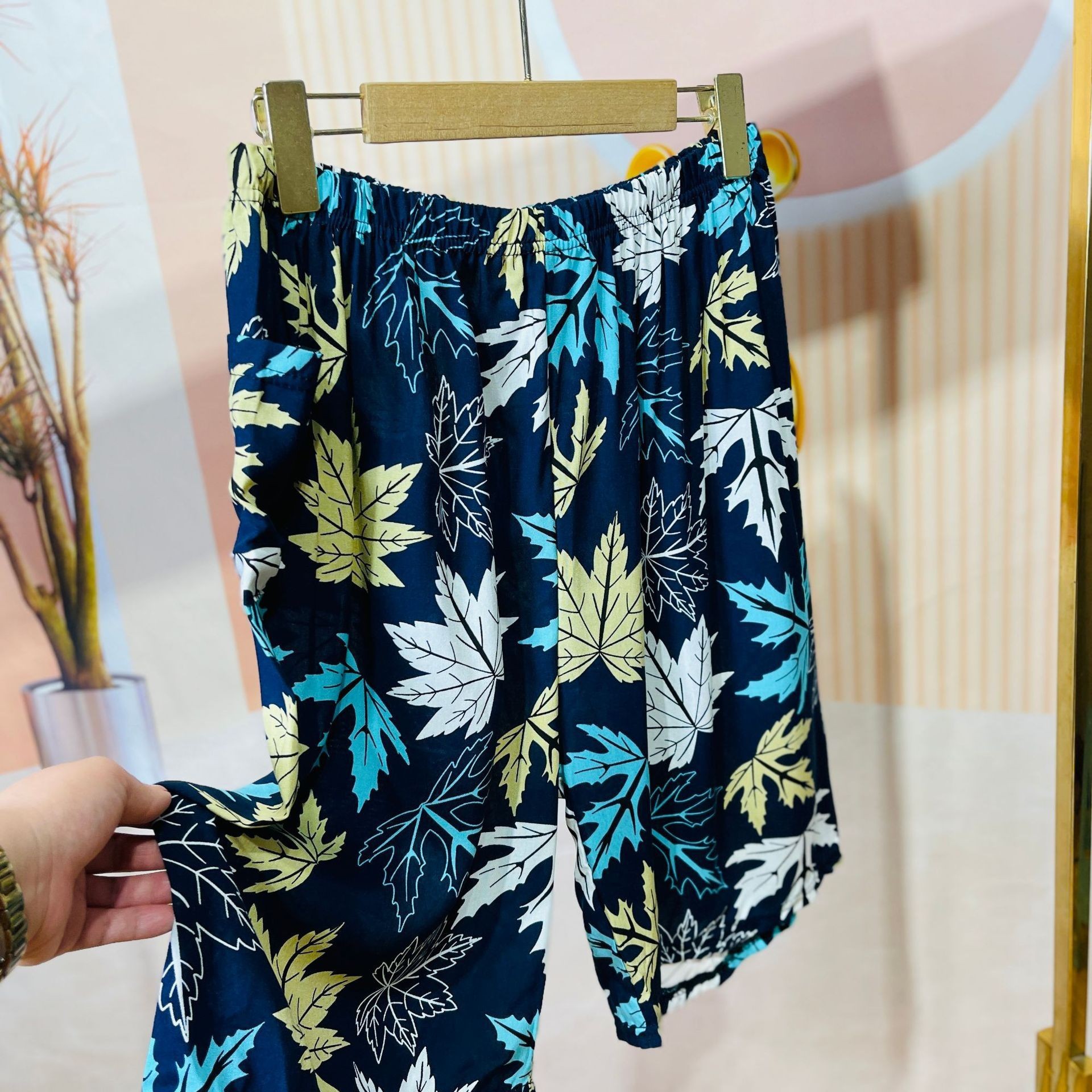 남성용 바지 [삼색단풍잎]