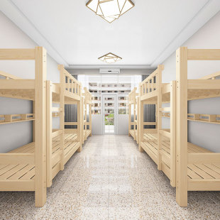 Children's Bunk Bed, Two-Layer Solid Wood Double Bed, Adult High and Low Bed, Dormitory Bed, Double Bed