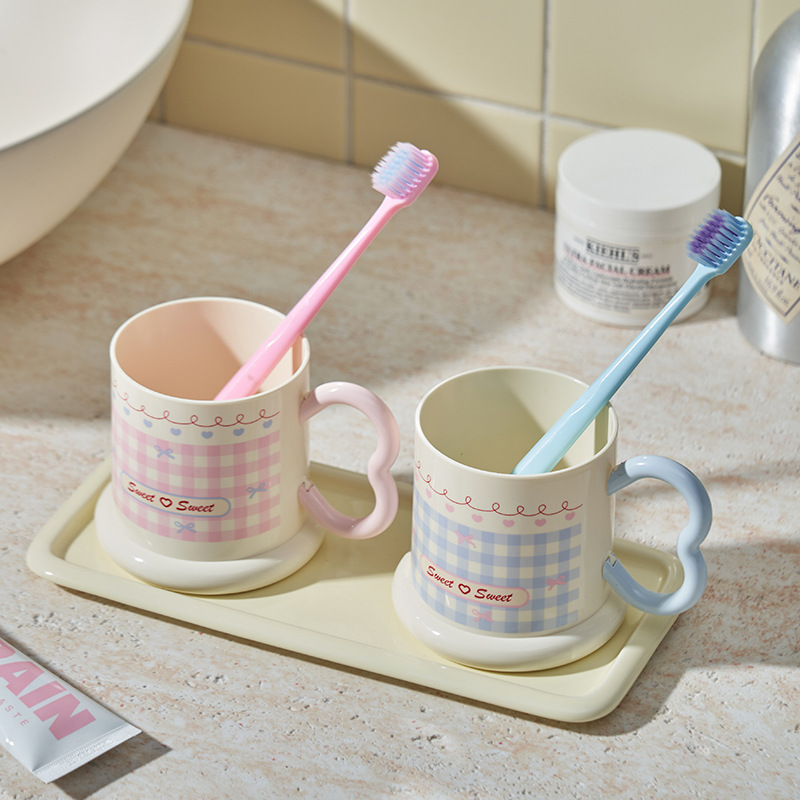Vaso para cepillos de dientes antimoho para dormitorio estudiantil_voghion.com