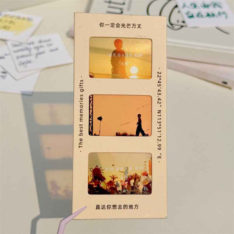 Duo Trio Quad Ins Bookmark Film Kodak Empty Clip Paper Film Frame Retro Reverse Film Slide Gift