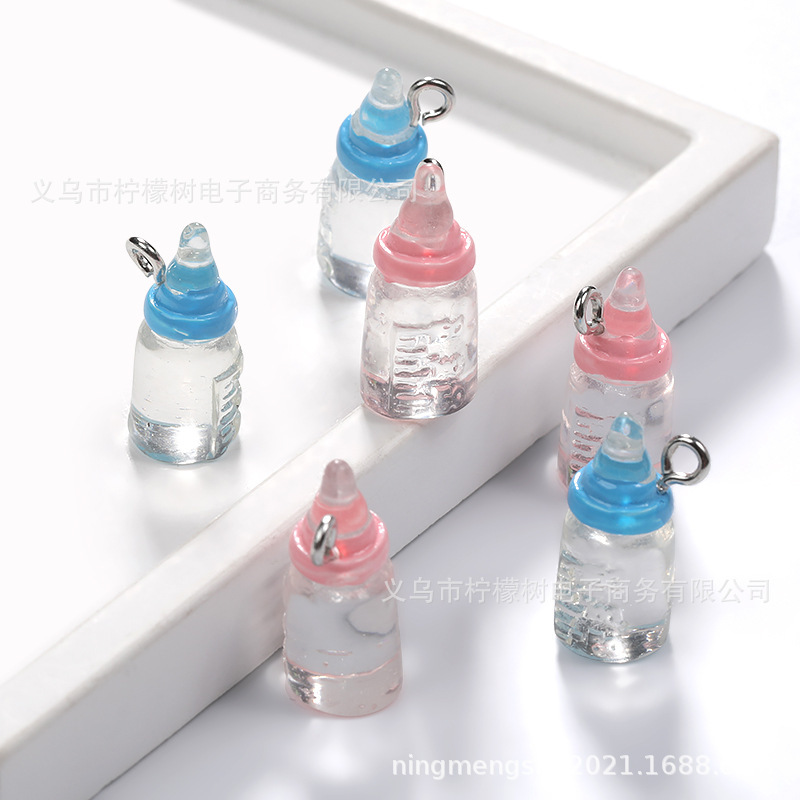 DIY Resin Jewelry Accessories, Realistic Cute Cartoon Baby Bottle Pendants, Craft Materials and Accessories DIY Resin Jewelry Accessories, Realistic Cute Cartoon Baby Bottle Pendants, Craft Materials and Accessories