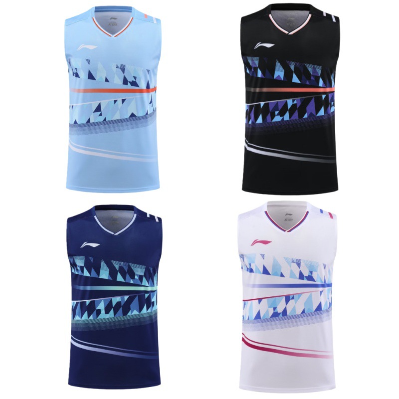 New Badminton Clothing Men's Sleeveless Tops Men's Sports Jerseys Competition Training Vests Quick-Drying Breathable Wholesale