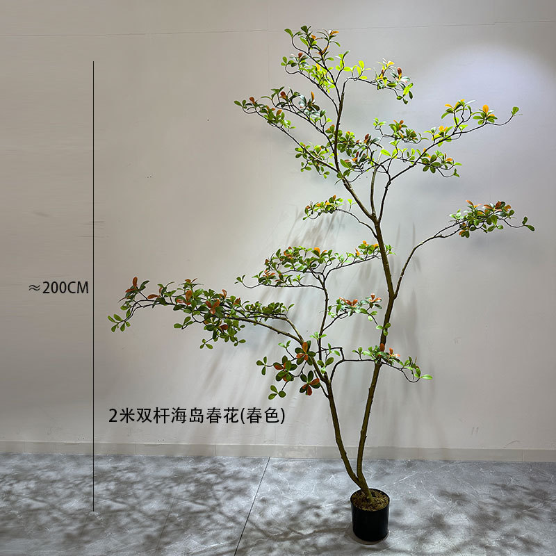 シミュレーション緑植物トップ 10 の功績島春の花クチナシの木植物造園ホーム屋内窓装飾木の装飾品|undefined