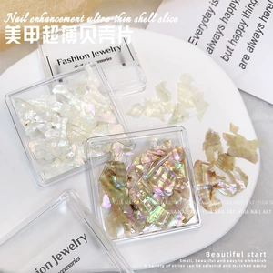 Nail Art Accessories Shell Pieces Ripple Abalone Pieces Irregular Colorful Iridescent Stickers Nail Decoration Abalone Stickers