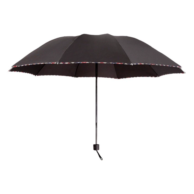 Оптовая продажа фабрики 30% складной край подарок реклама зонтик смелый увеличить 10 акций Bump ткань зонтик может сделать логотип