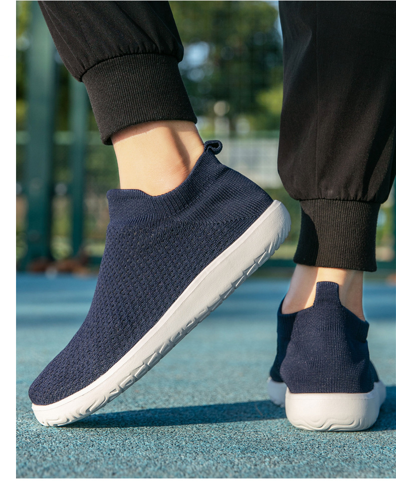 Cross-border Wide-toe Sock Barefoot Large Size M's Walking Shoes, Foreign Trade Lightweight Slip-on Casual Shoes For_vogvips.com