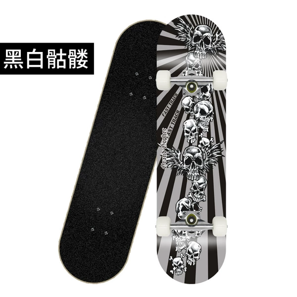Black and white skeleton